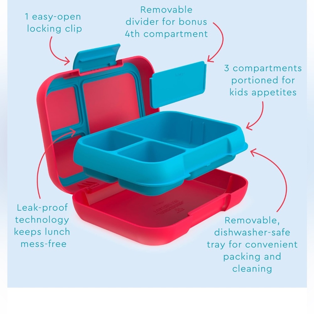 Bentgo Pop - red leakproof Lunchbox